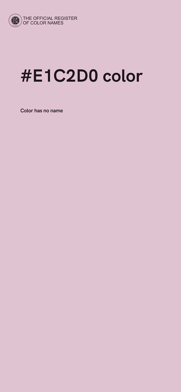 #E1C2D0 color image