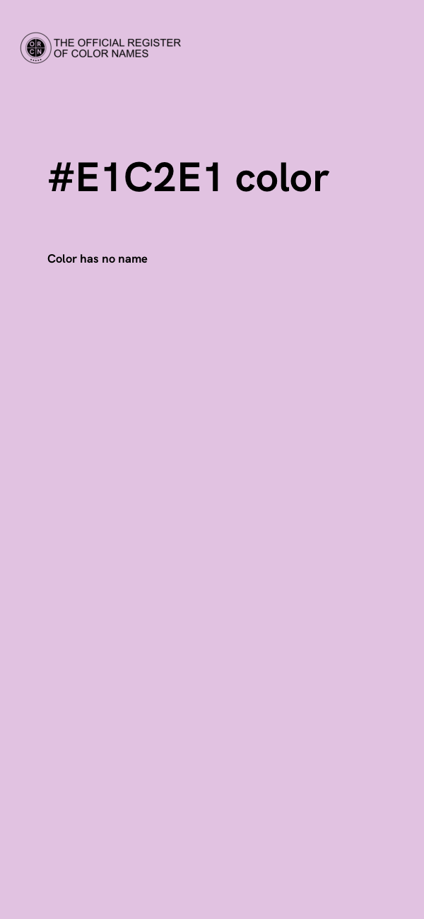 #E1C2E1 color image