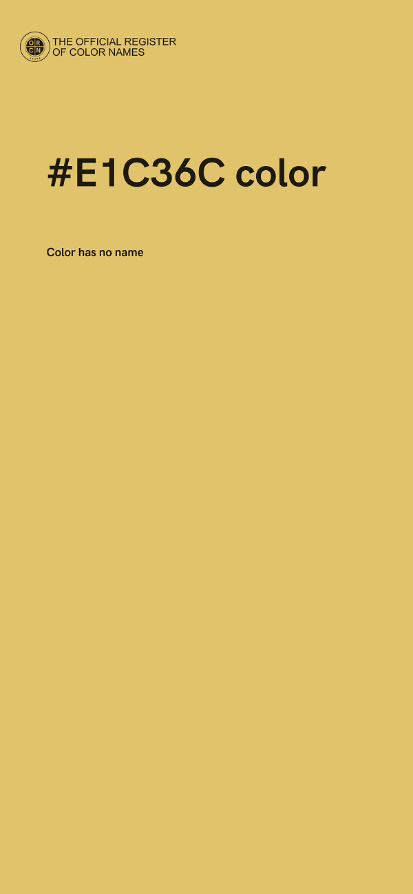 #E1C36C color image