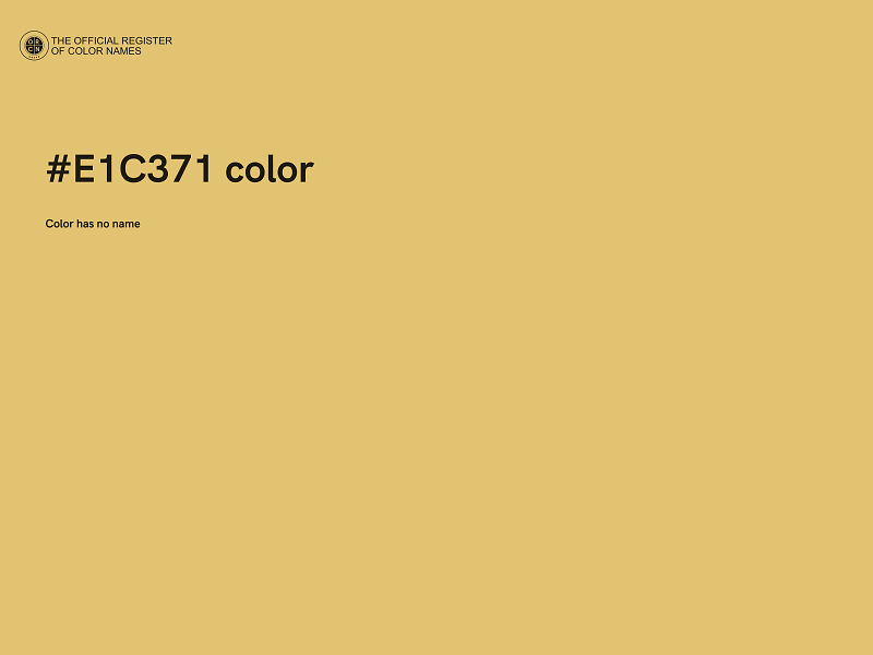 #E1C371 color image