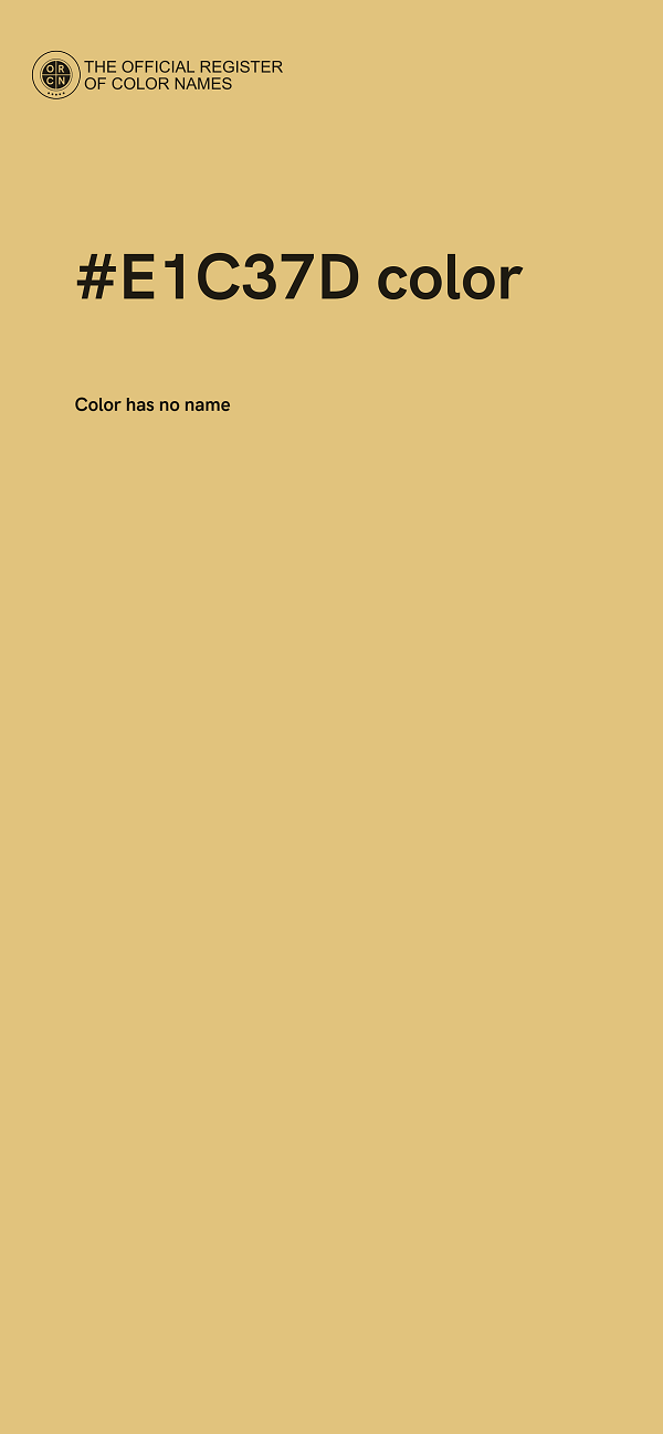 #E1C37D color image