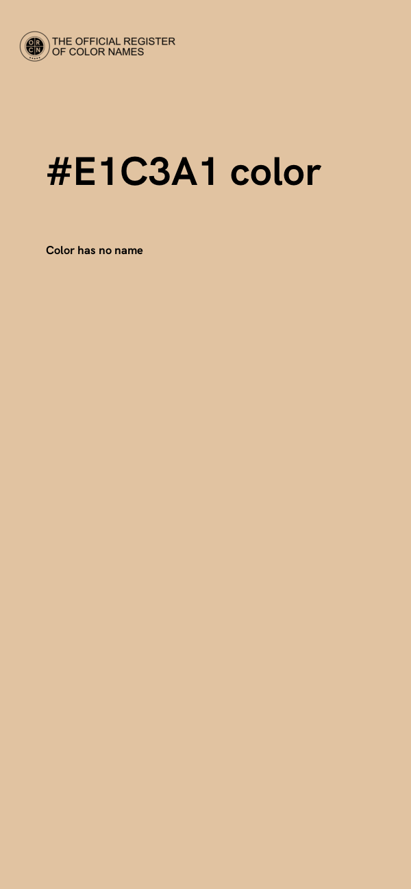 #E1C3A1 color image