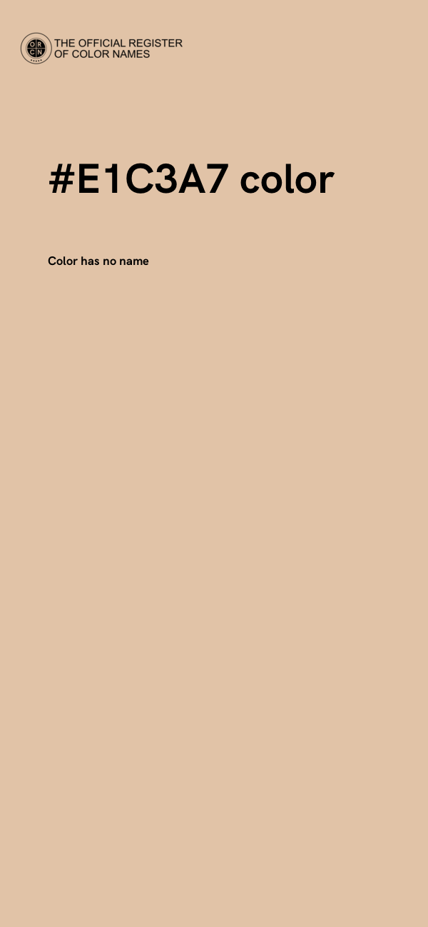 #E1C3A7 color image