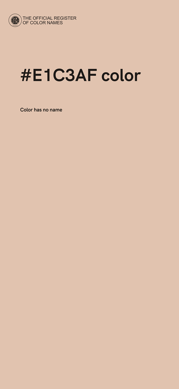 #E1C3AF color image