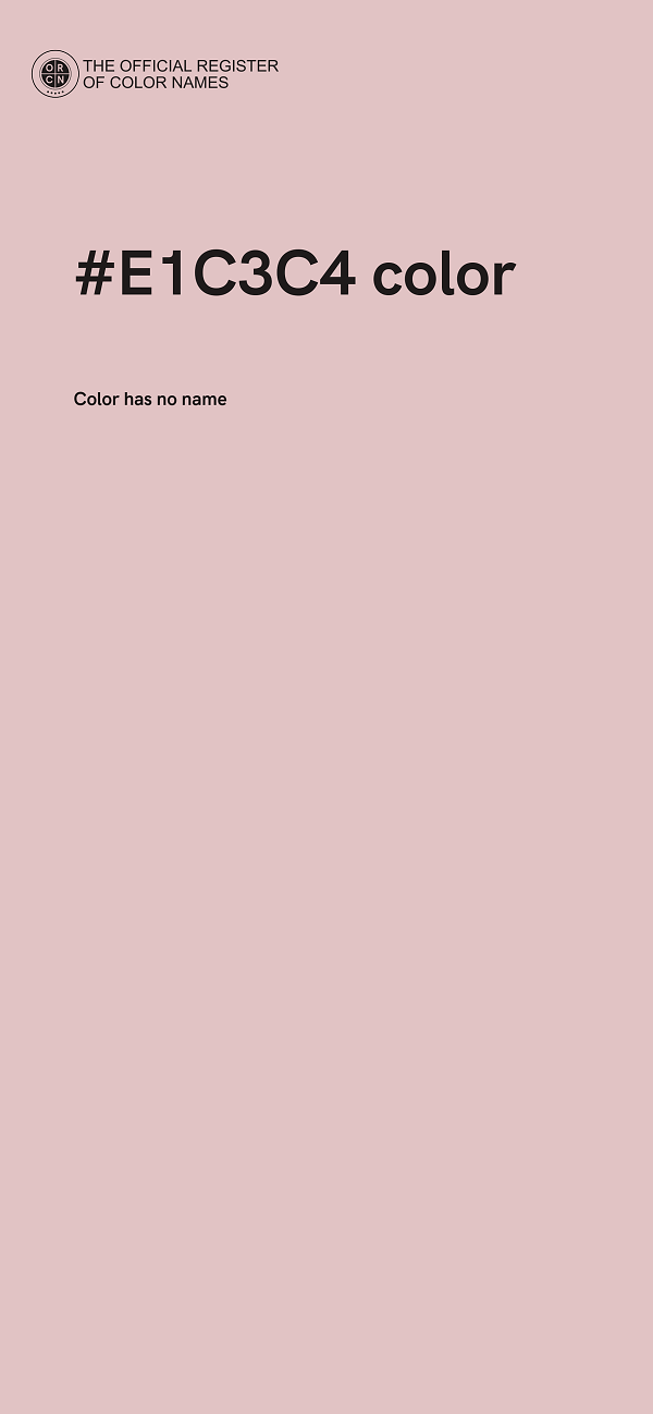 #E1C3C4 color image