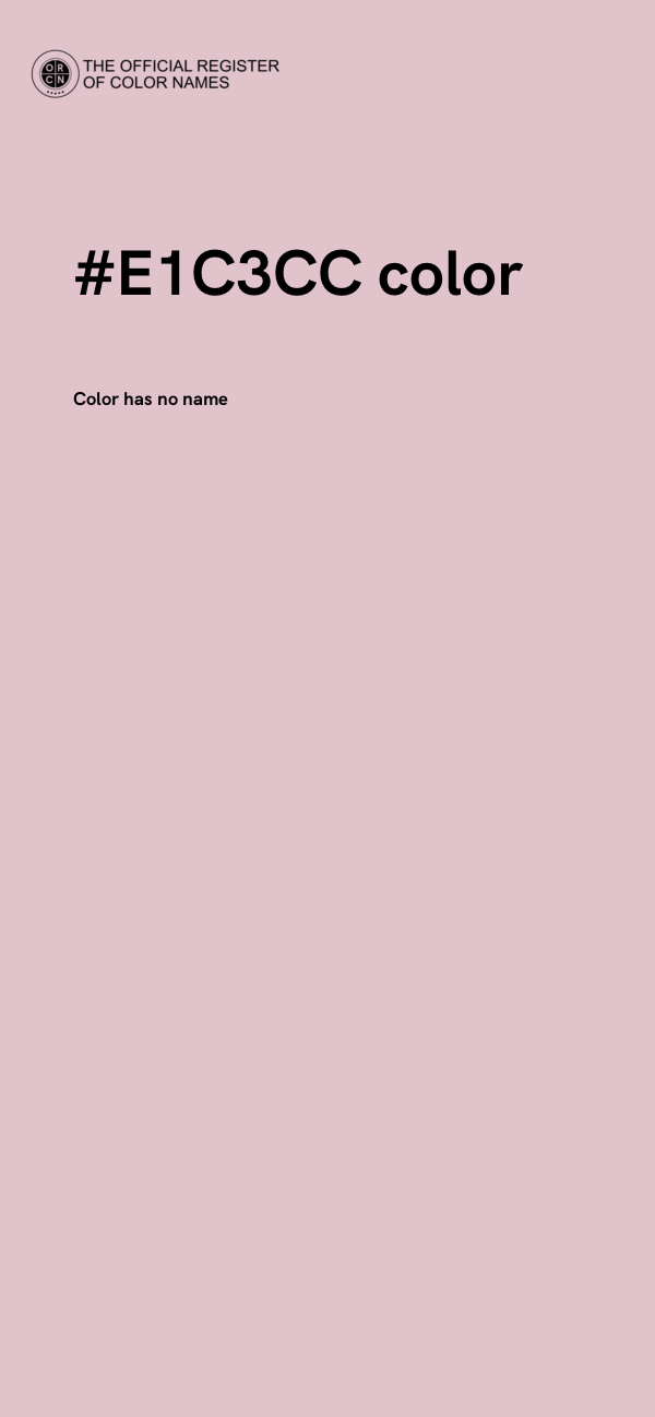 #E1C3CC color image
