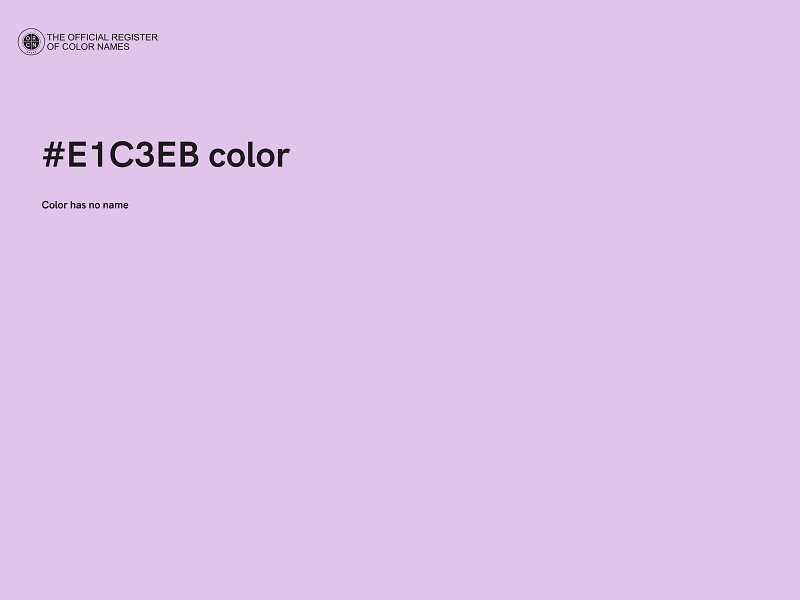 #E1C3EB color image