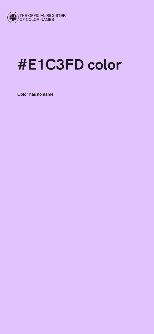 #E1C3FD color image
