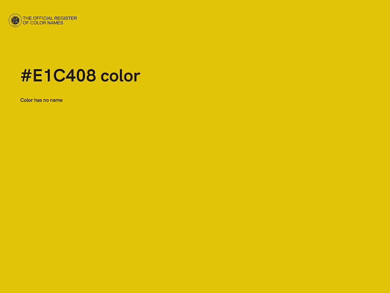 #E1C408 color image