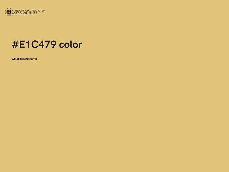 #E1C479 color image