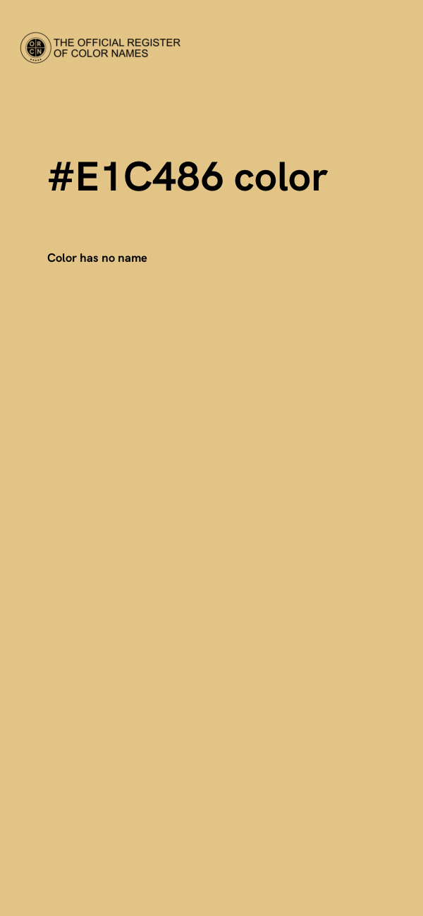 #E1C486 color image