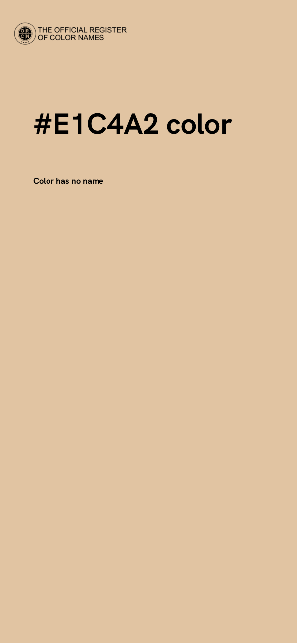 #E1C4A2 color image