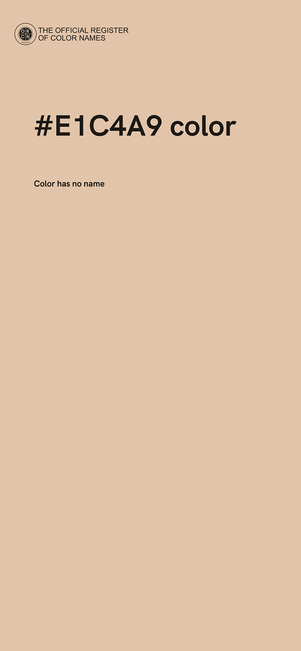 #E1C4A9 color image