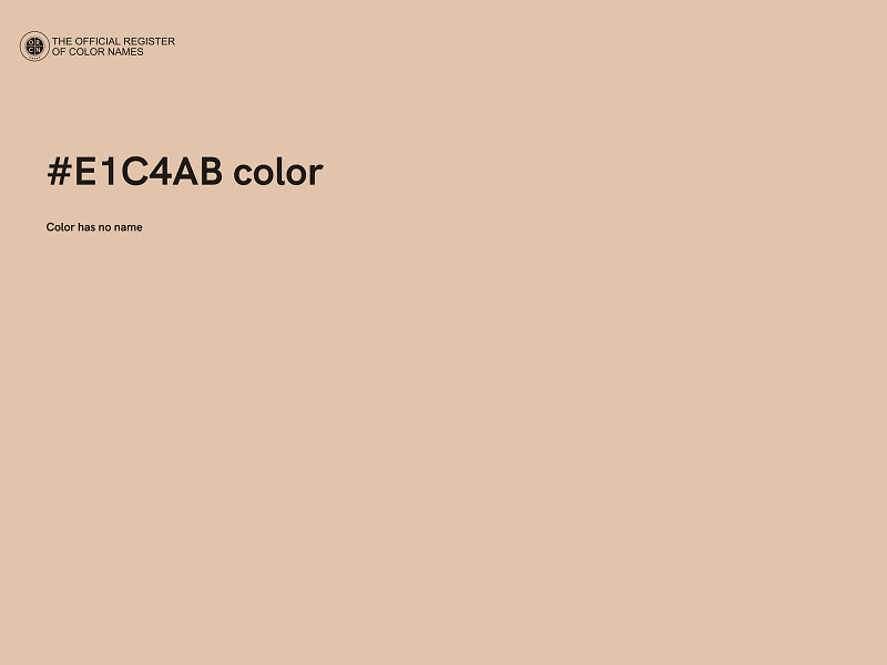 #E1C4AB color image