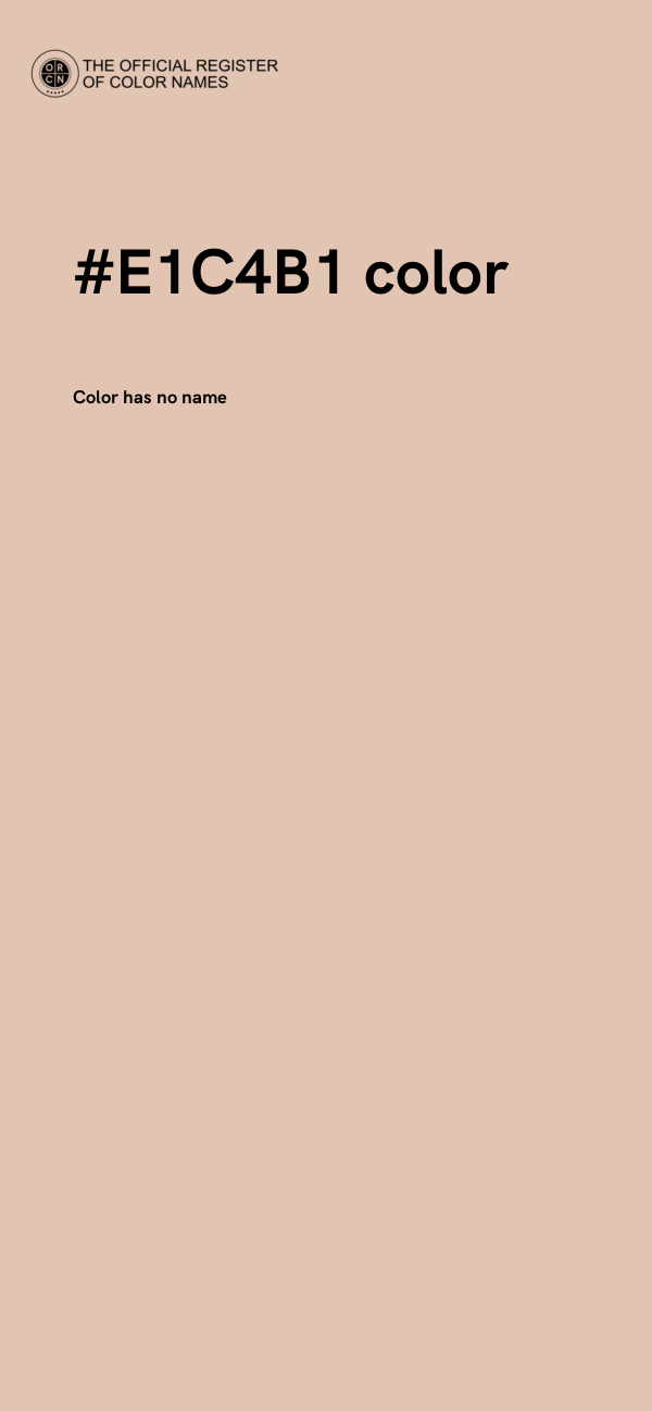 #E1C4B1 color image