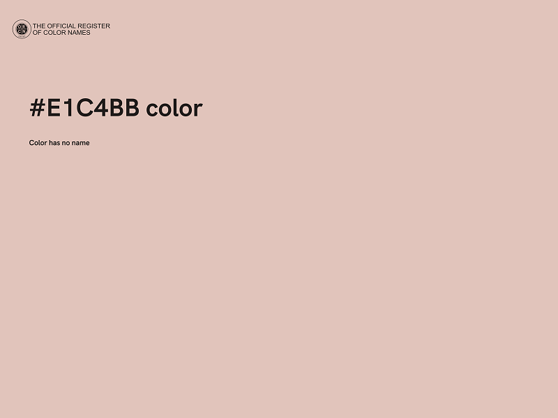 #E1C4BB color image