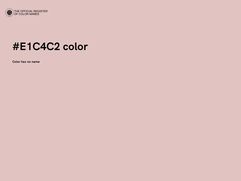 #E1C4C2 color image