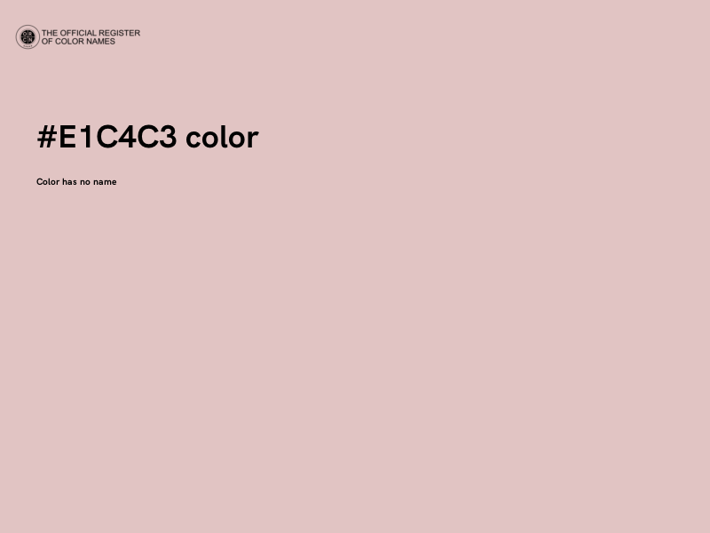 #E1C4C3 color image