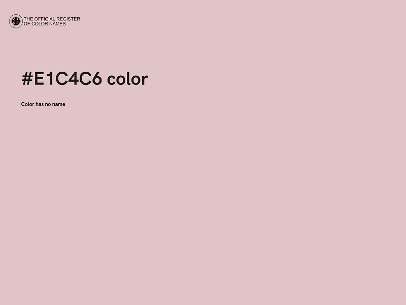 #E1C4C6 color image
