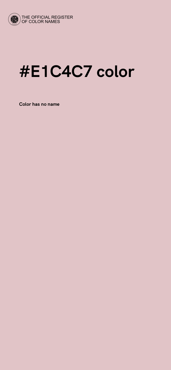 #E1C4C7 color image