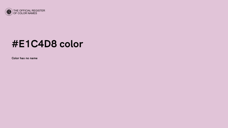 #E1C4D8 color image