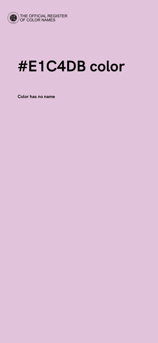 #E1C4DB color image