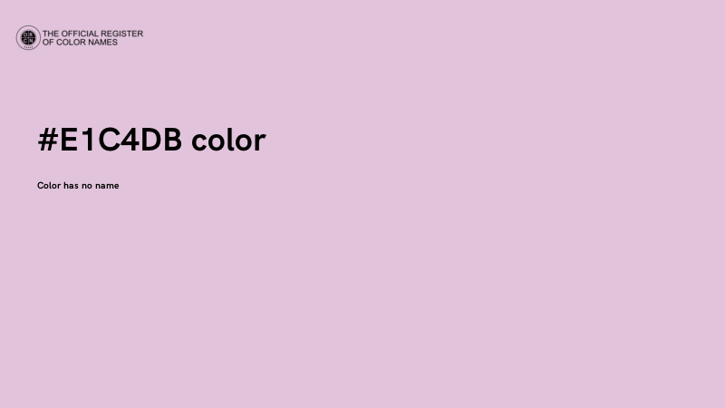 #E1C4DB color image