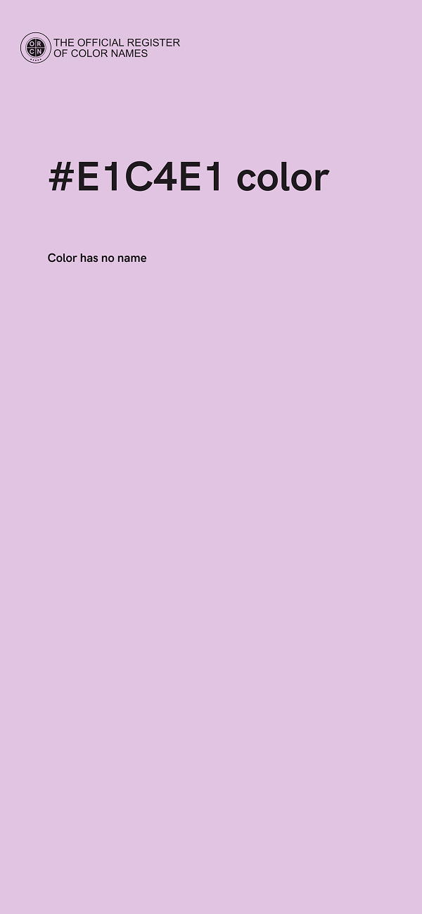 #E1C4E1 color image