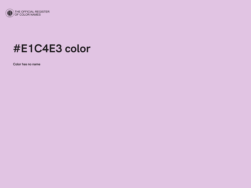 #E1C4E3 color image