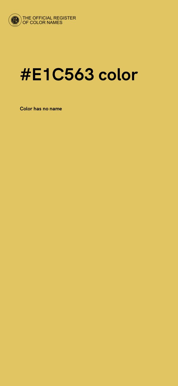 #E1C563 color image