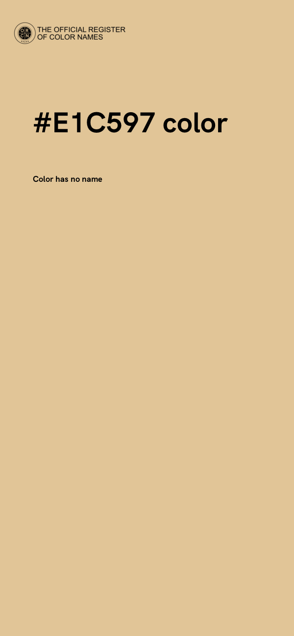 #E1C597 color image