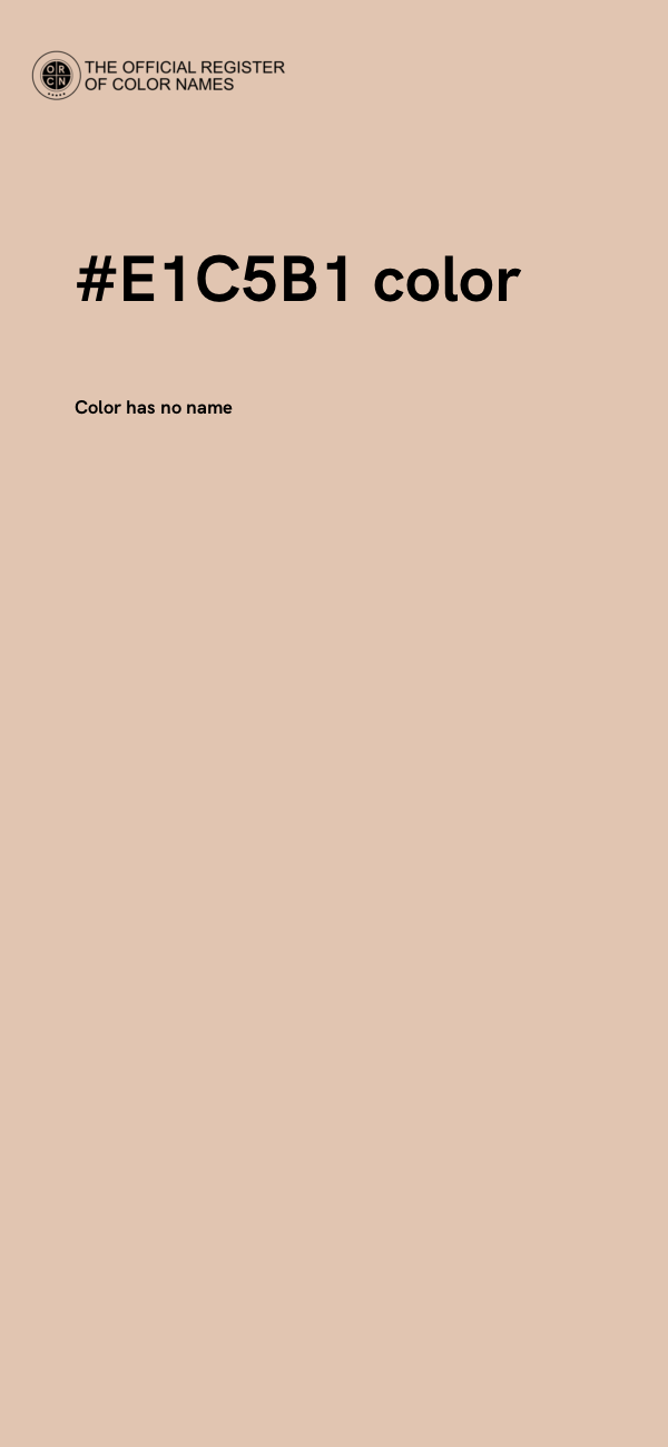 #E1C5B1 color image