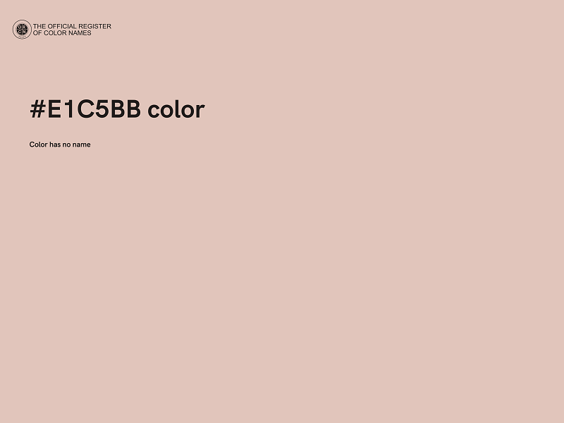 #E1C5BB color image