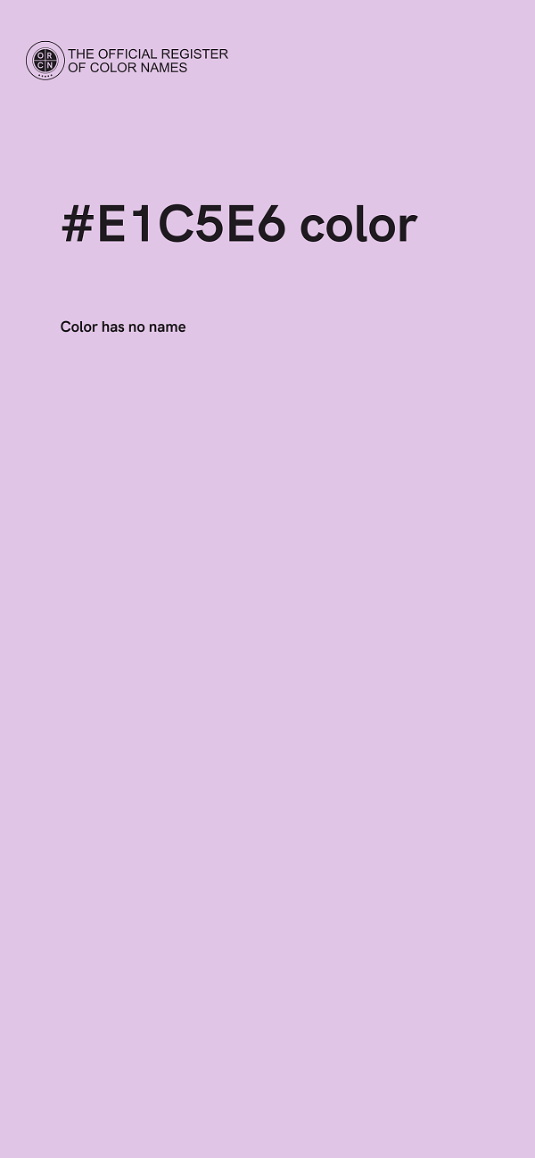 #E1C5E6 color image