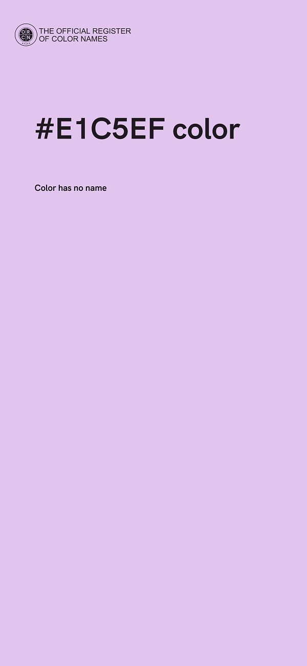 #E1C5EF color image
