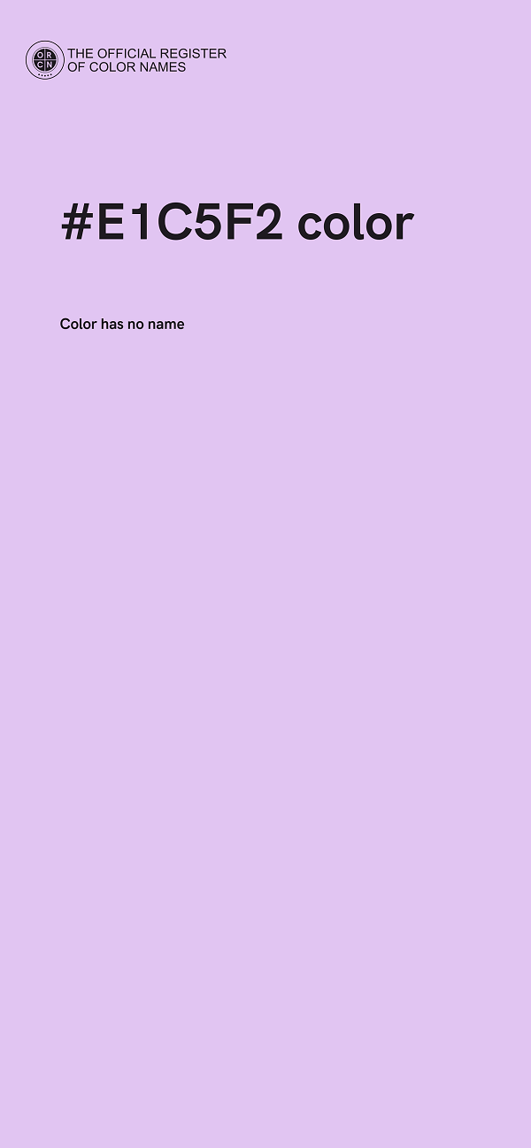 #E1C5F2 color image