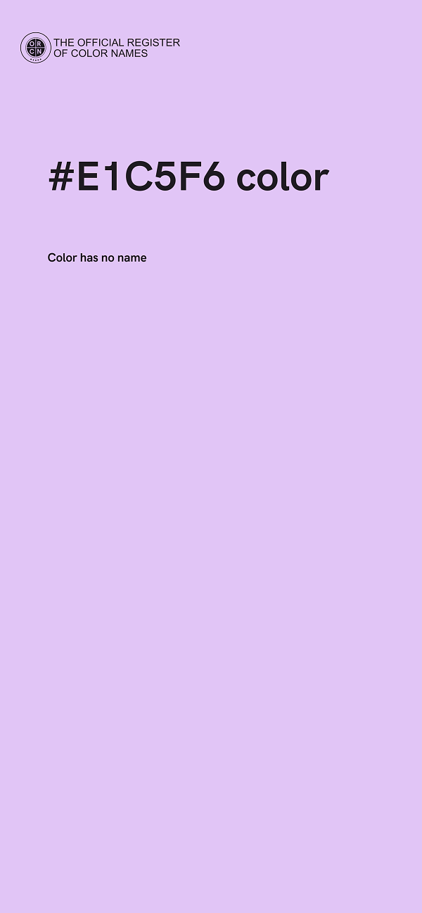 #E1C5F6 color image