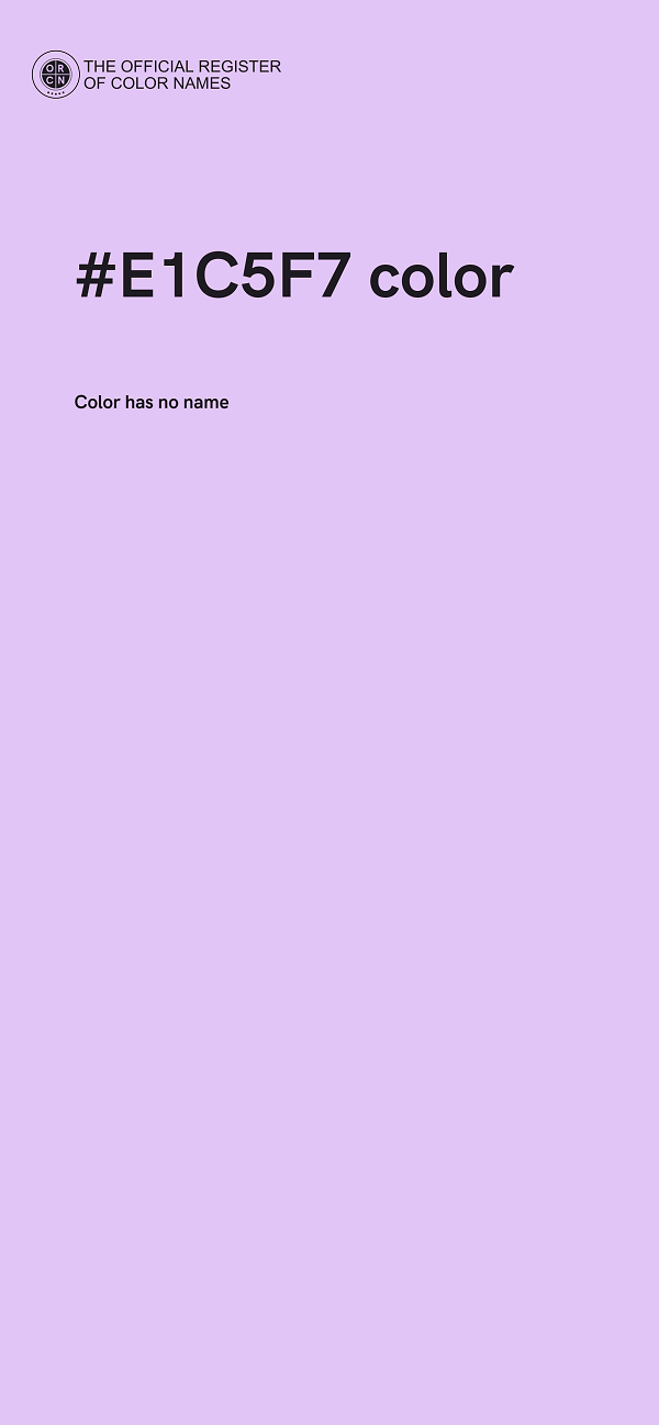 #E1C5F7 color image