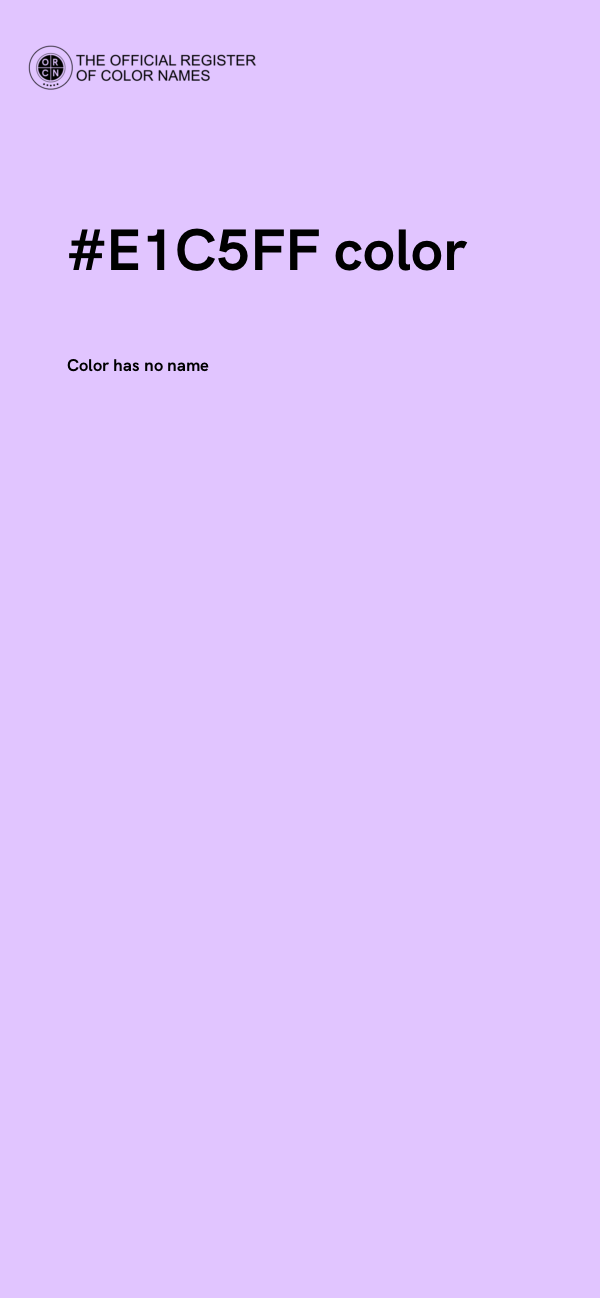 #E1C5FF color image