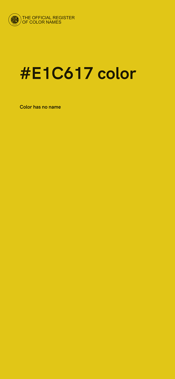 #E1C617 color image