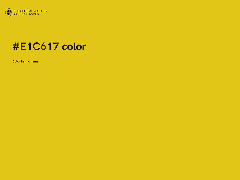 #E1C617 color image