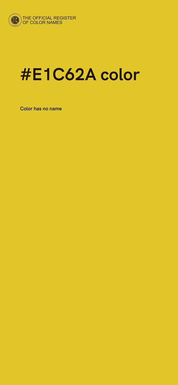 #E1C62A color image