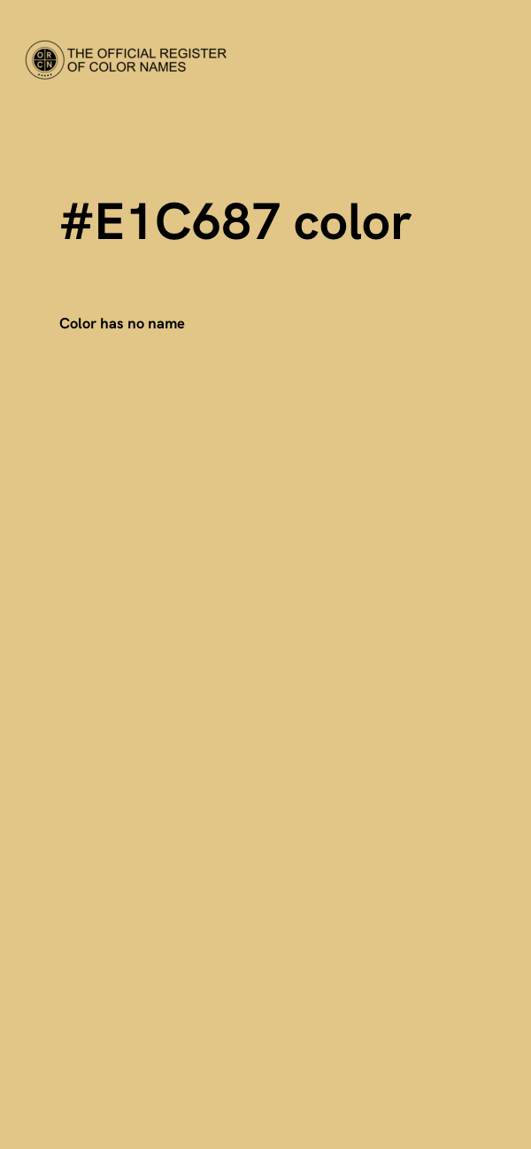 #E1C687 color image