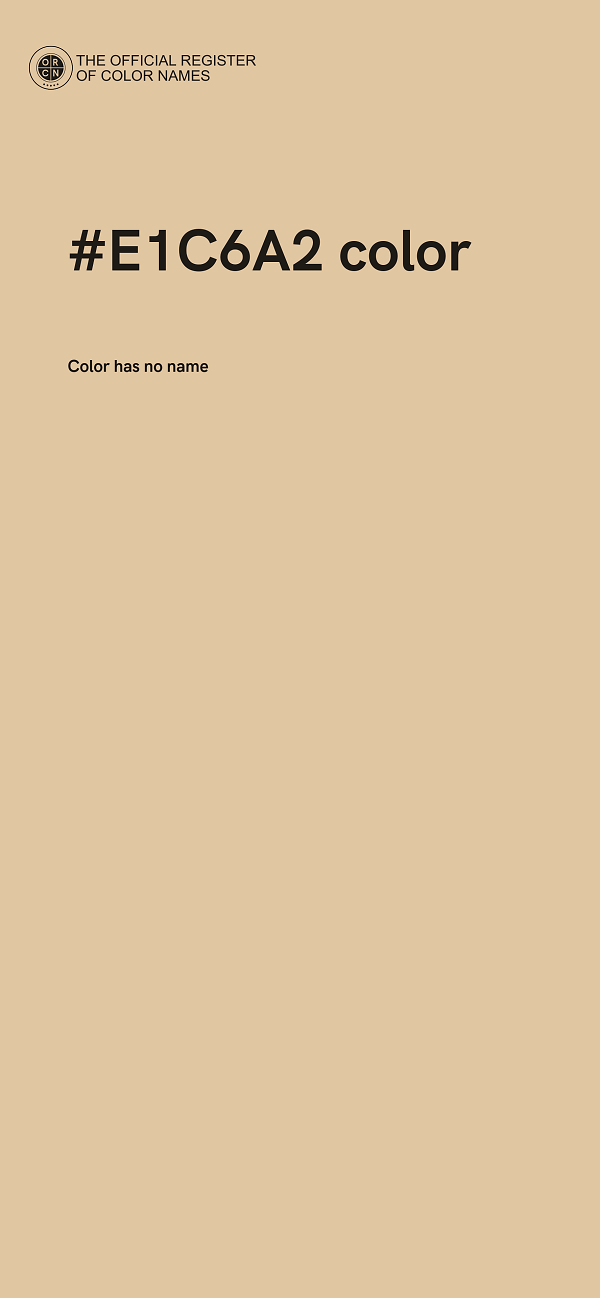 #E1C6A2 color image