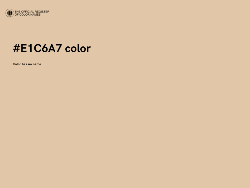 #E1C6A7 color image