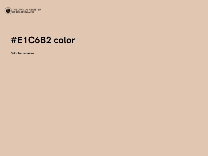 #E1C6B2 color image