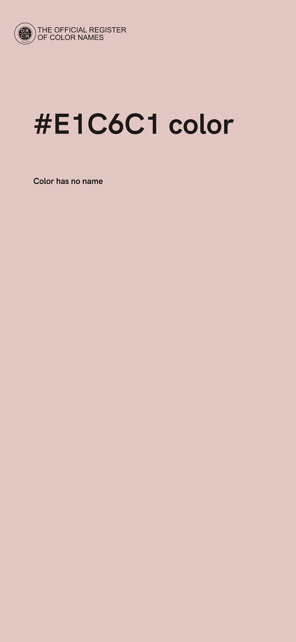 #E1C6C1 color image