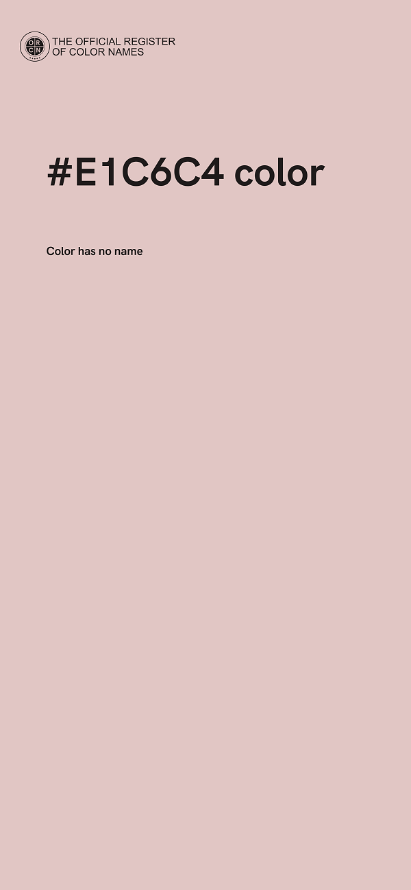 #E1C6C4 color image