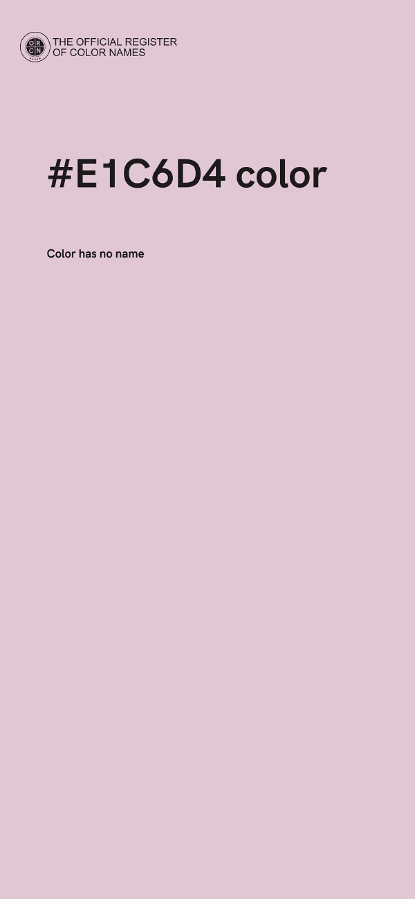 #E1C6D4 color image