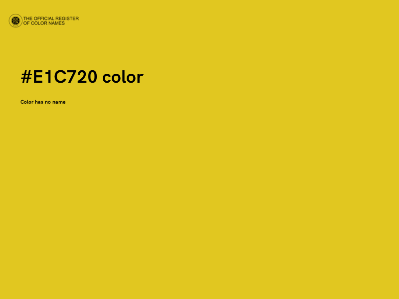 #E1C720 color image